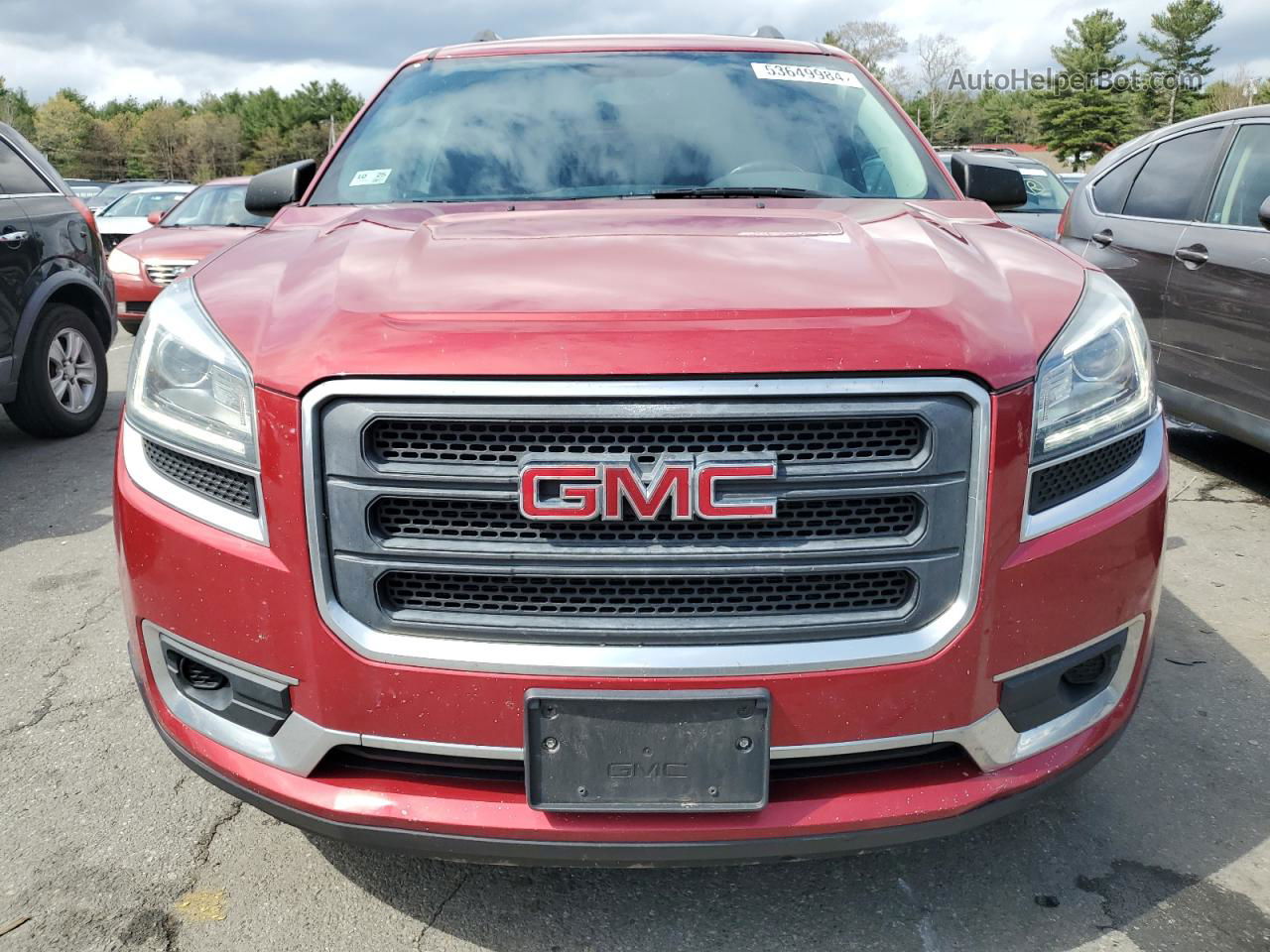 2014 Gmc Acadia Sle Red vin: 1GKKVPKD4EJ175165