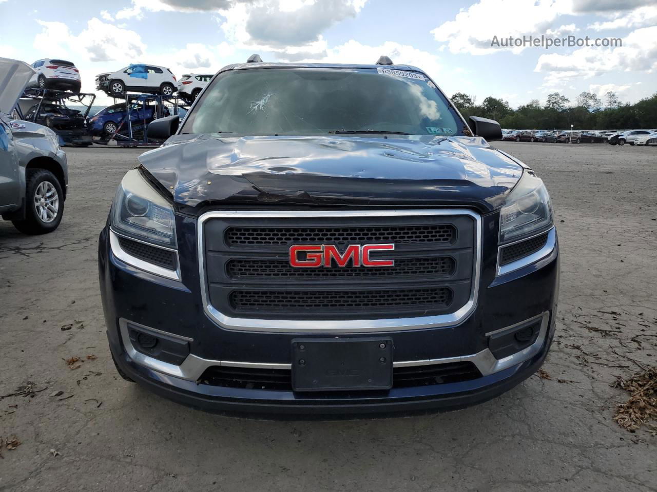 2015 Gmc Acadia Sle Blue vin: 1GKKVPKD6FJ369259