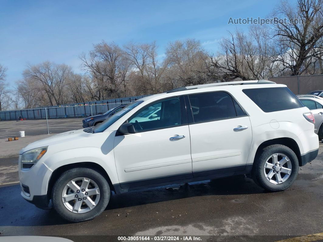 2014 Gmc Acadia Sle-2 White vin: 1GKKVPKD7EJ196205