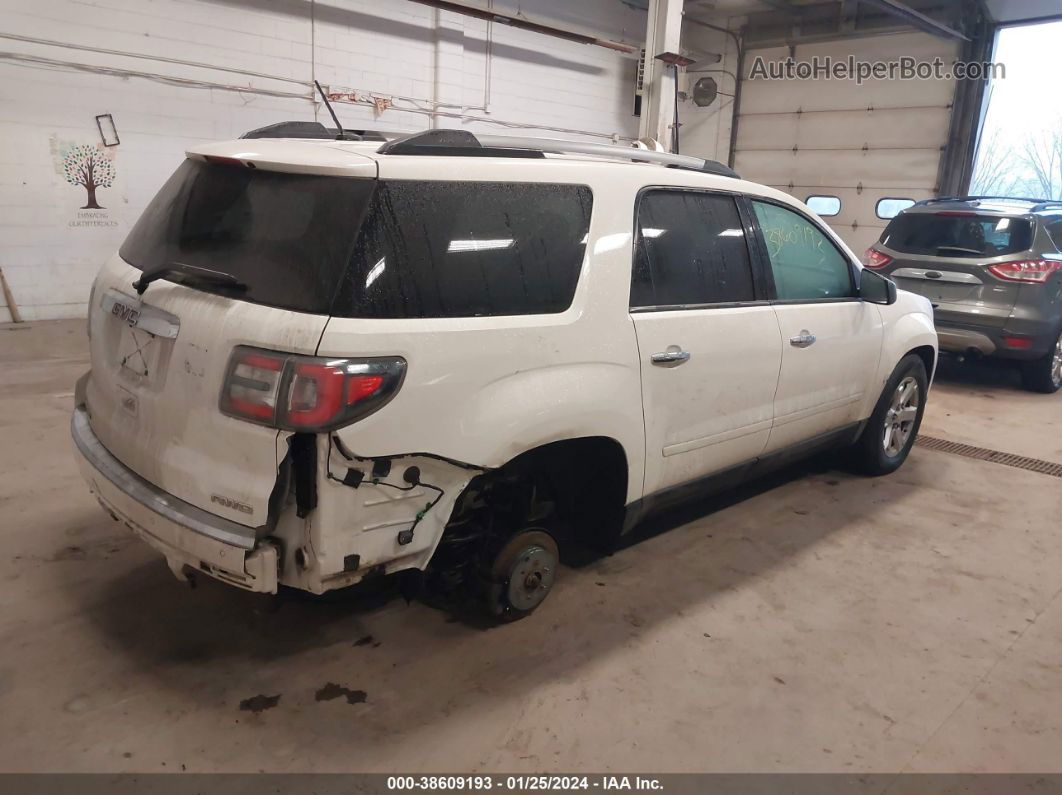 2014 Gmc Acadia Sle-2 White vin: 1GKKVPKD7EJ203993