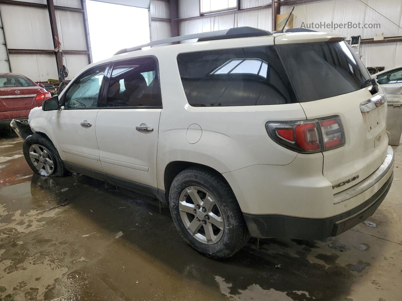 2014 Gmc Acadia Sle White vin: 1GKKVPKD7EJ343235