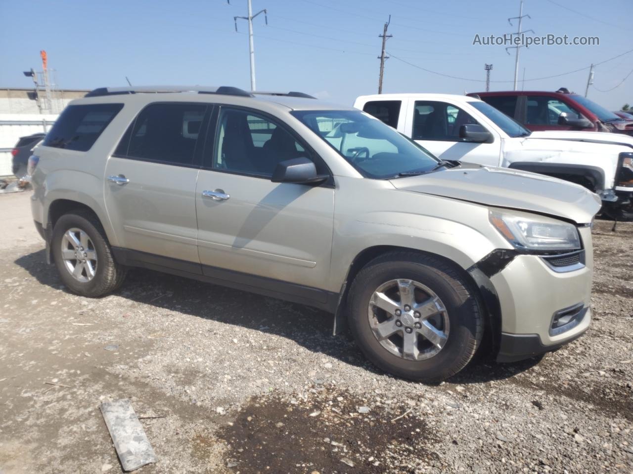 2015 Gmc Acadia Sle Beige vin: 1GKKVPKD7FJ120081