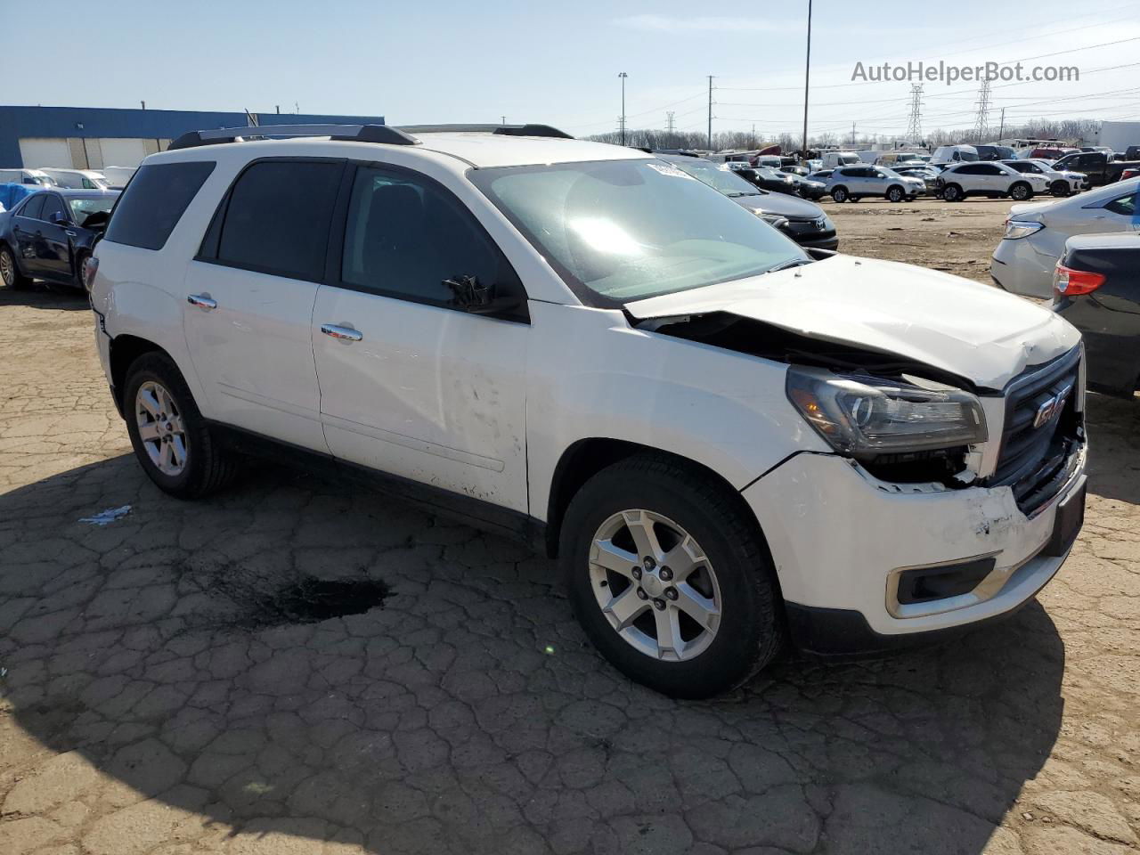 2015 Gmc Acadia Sle Белый vin: 1GKKVPKD7FJ289968