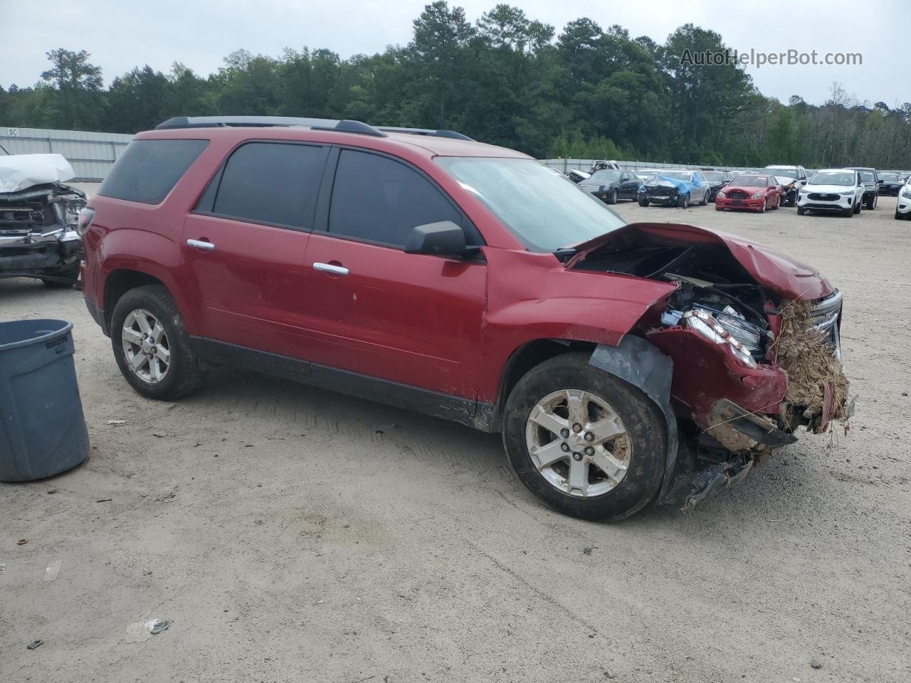 2014 Gmc Acadia Sle Red vin: 1GKKVPKD8EJ164217