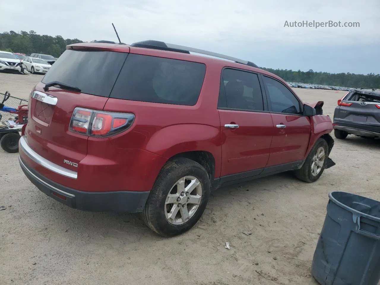 2014 Gmc Acadia Sle Красный vin: 1GKKVPKD8EJ164217