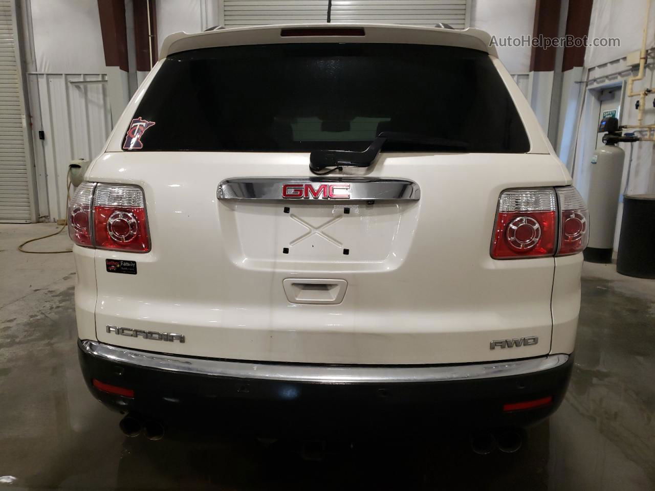 2012 Gmc Acadia Slt-1 White vin: 1GKKVRED0CJ363427