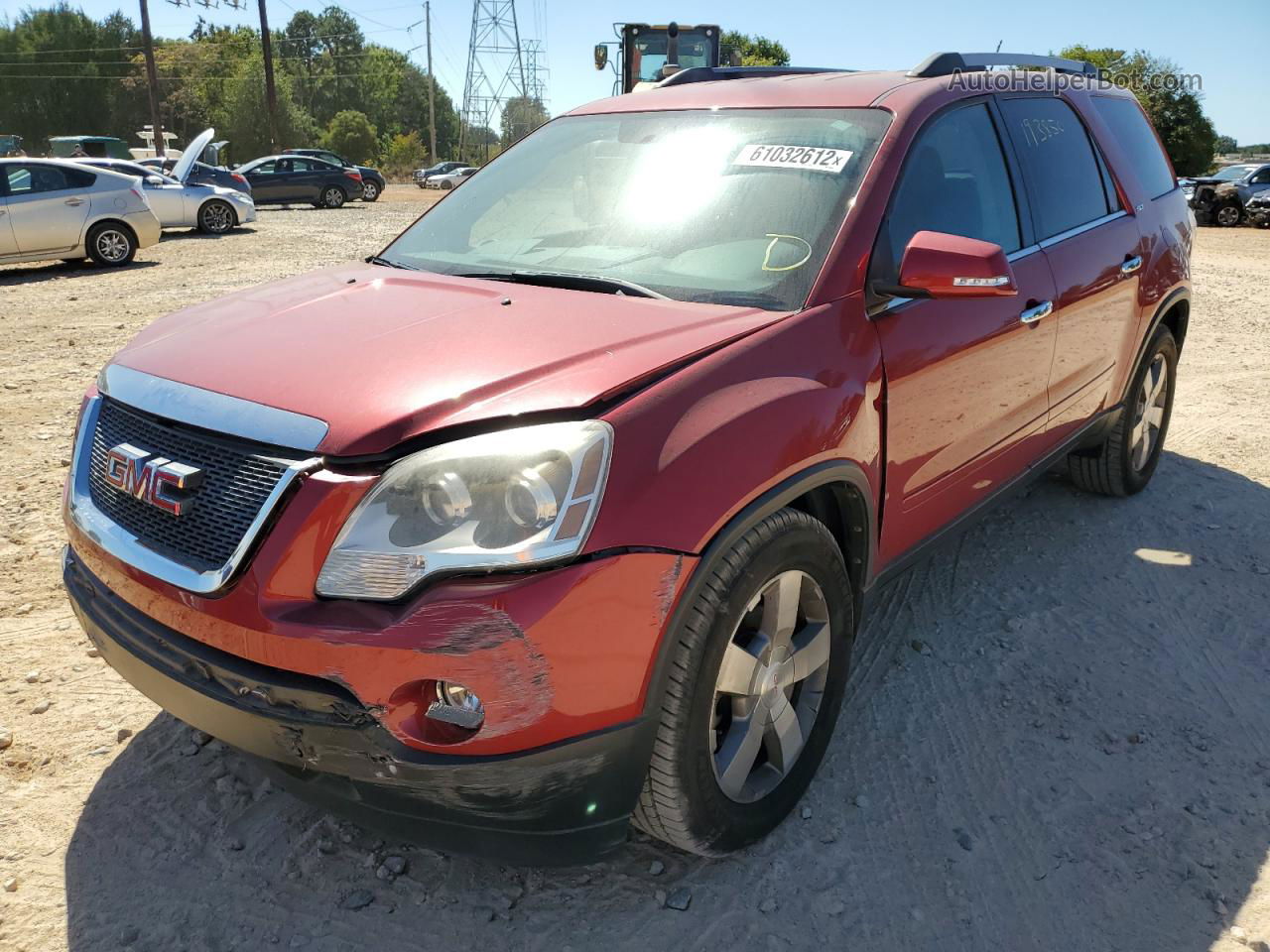 2012 Gmc Acadia Slt-1 Red vin: 1GKKVRED0CJ388831