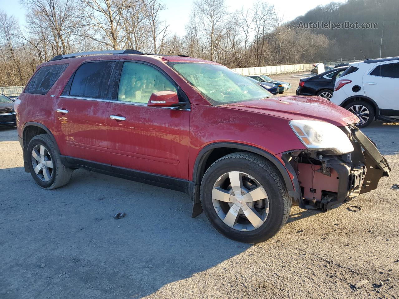 2012 Gmc Acadia Slt-1 Burgundy vin: 1GKKVRED1CJ248013