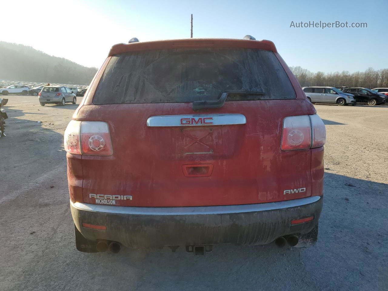 2012 Gmc Acadia Slt-1 Burgundy vin: 1GKKVRED1CJ248013