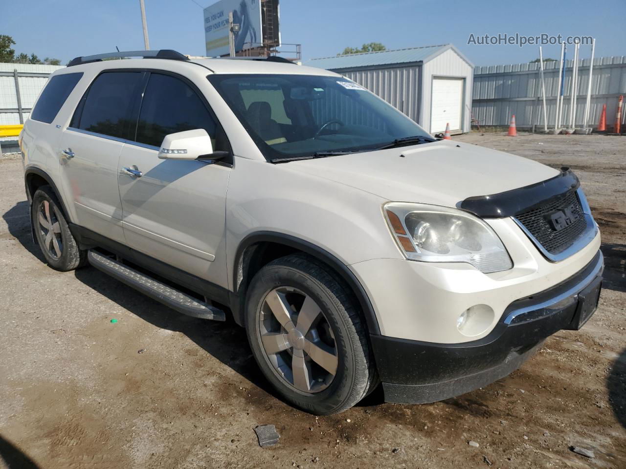 2012 Gmc Acadia Slt-1 White vin: 1GKKVRED1CJ406883