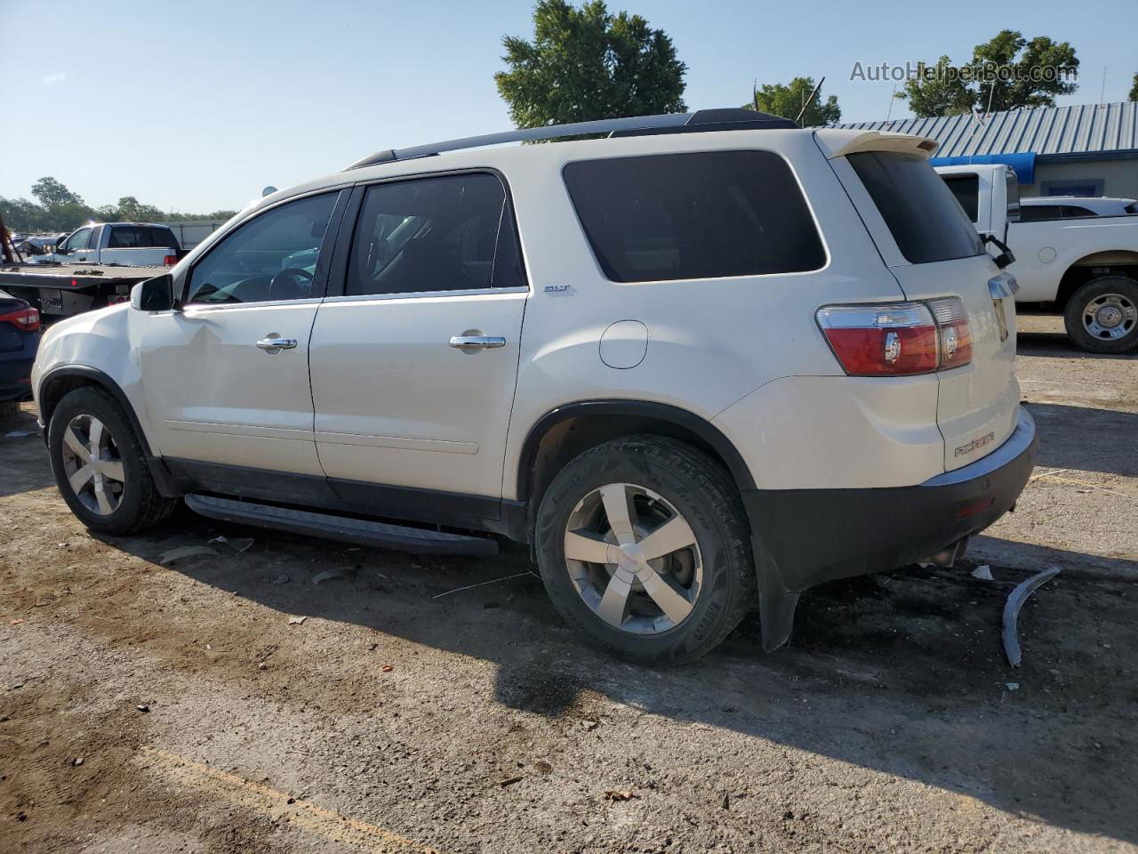 2012 Gmc Acadia Slt-1 White vin: 1GKKVRED1CJ406883