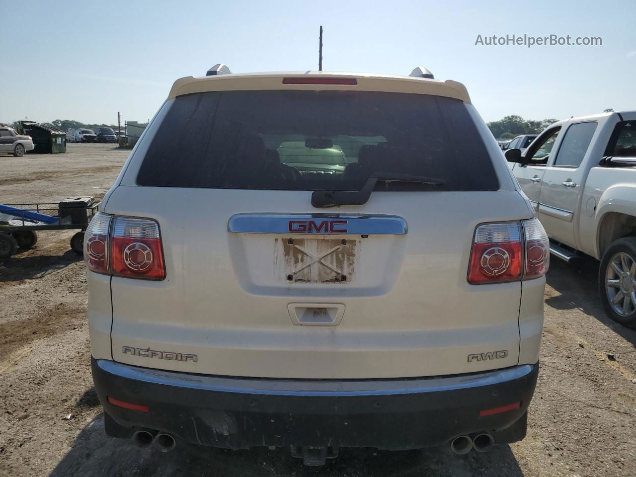 2012 Gmc Acadia Slt-1 White vin: 1GKKVRED1CJ406883