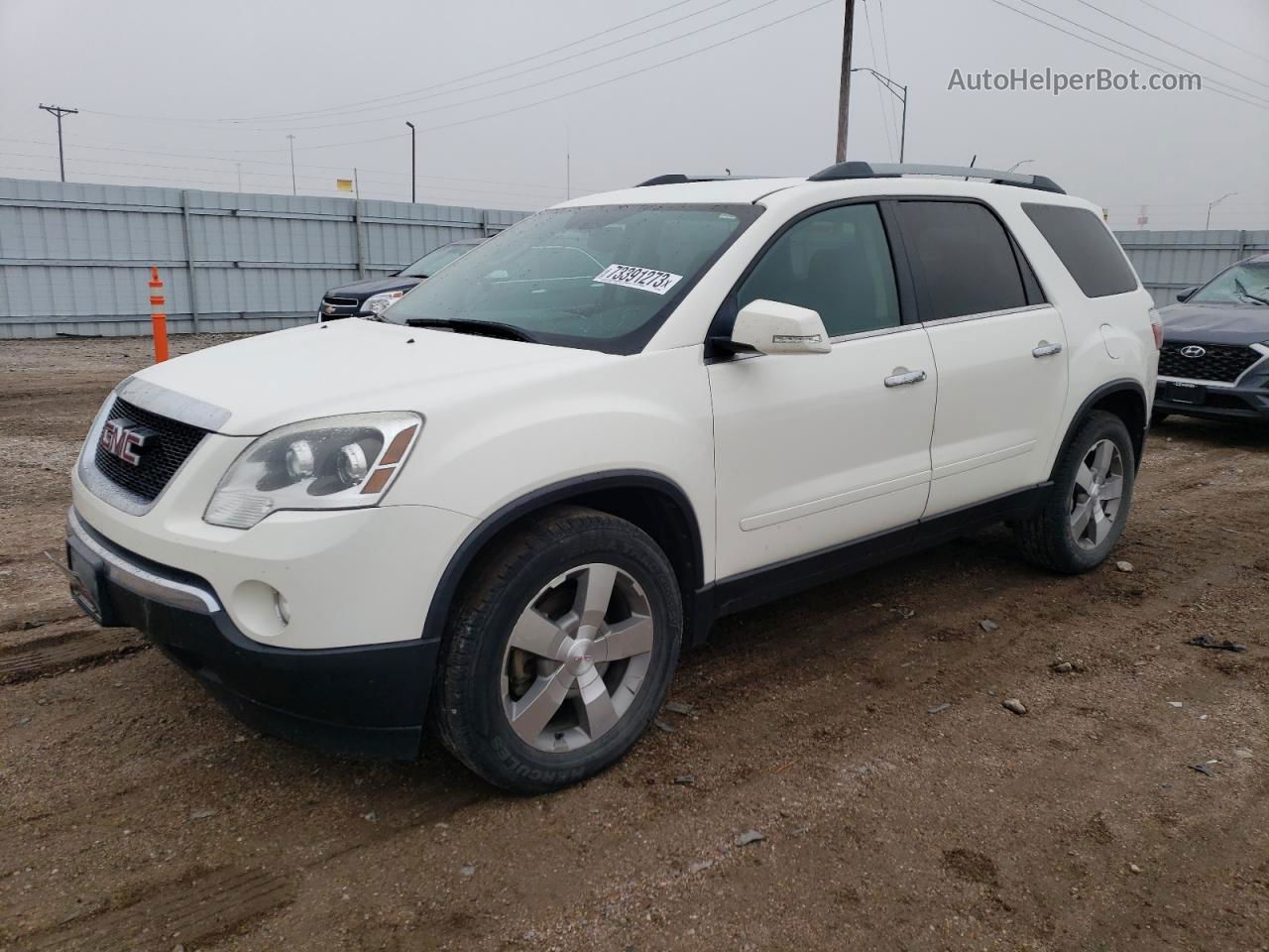 2012 Gmc Acadia Slt-1 White vin: 1GKKVRED2CJ106236