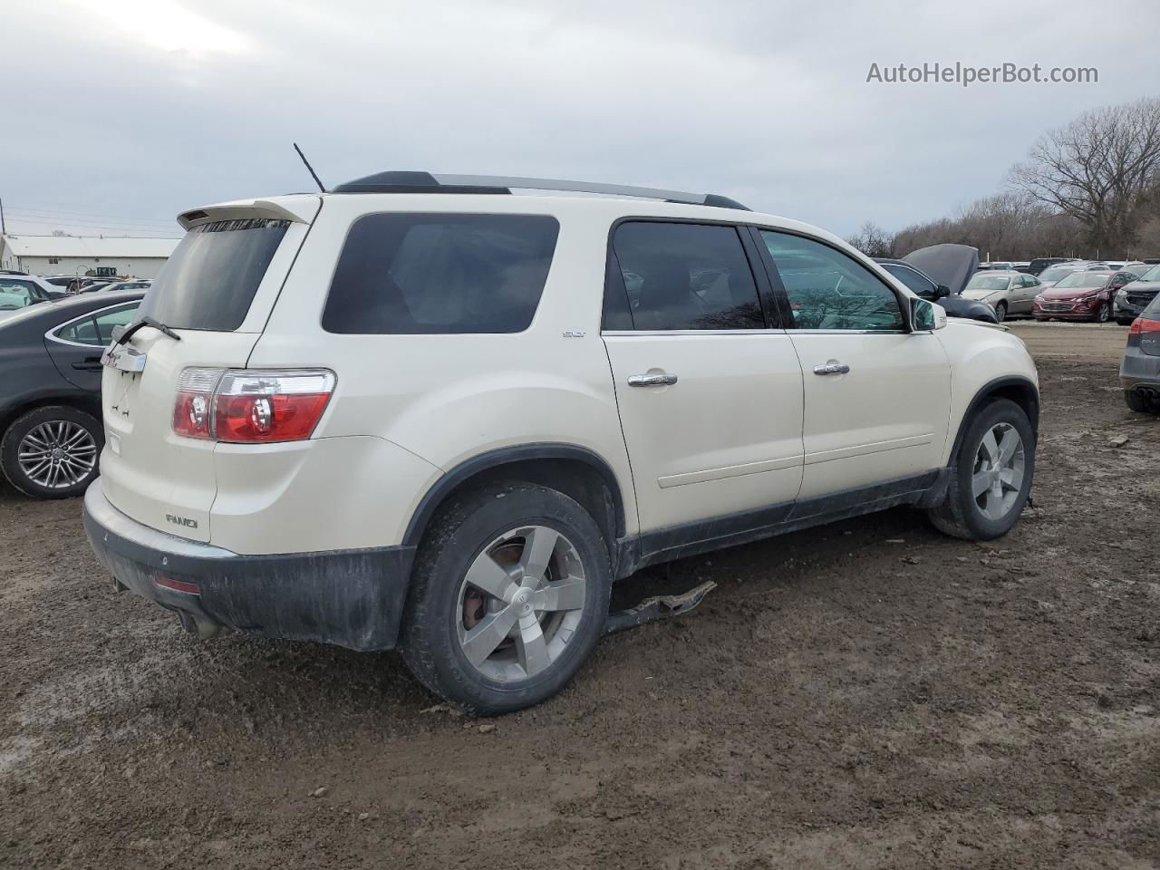 2012 Gmc Acadia Slt-1 White vin: 1GKKVRED2CJ227297