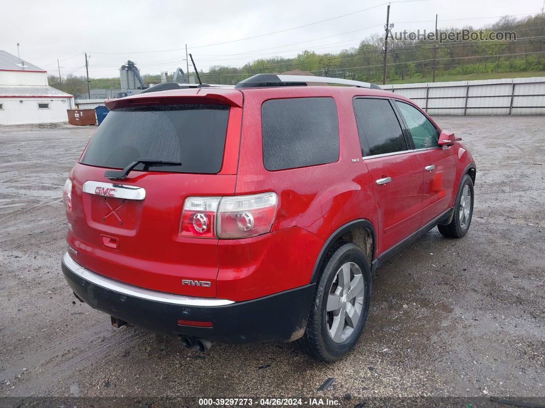 2012 Gmc Acadia Slt-1 Red vin: 1GKKVRED4CJ224319