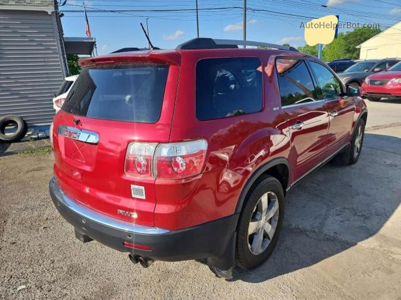 2012 Gmc Acadia Slt-1 Red vin: 1GKKVRED4CJ405209