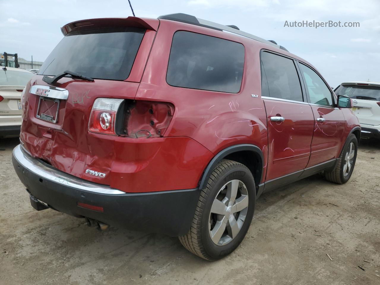 2012 Gmc Acadia Slt-1 Red vin: 1GKKVRED5CJ171548