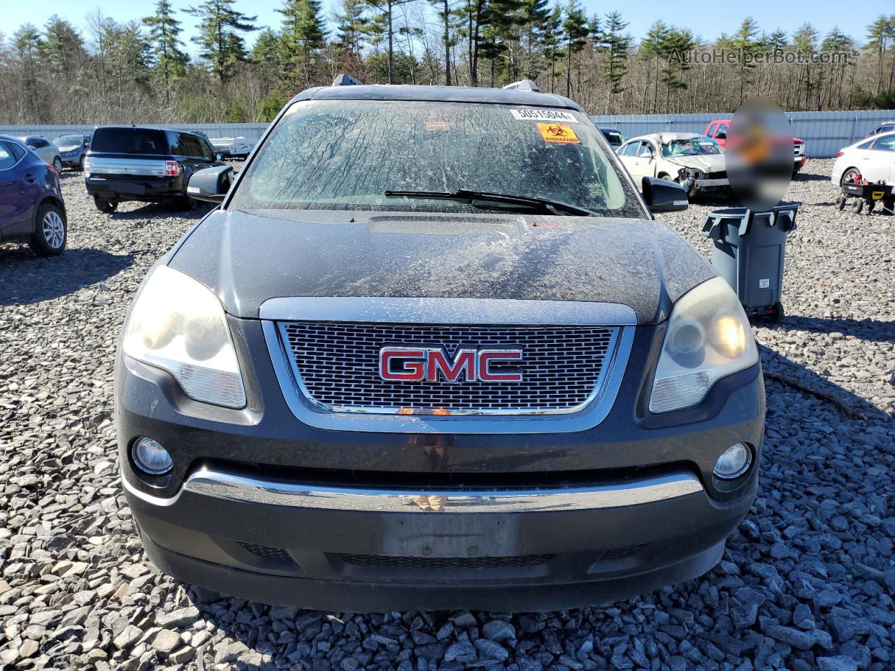 2012 Gmc Acadia Slt-1 Black vin: 1GKKVRED6CJ107664