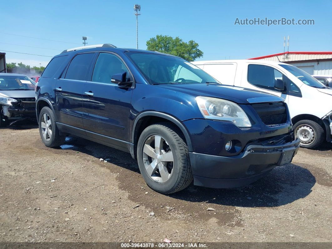 2012 Gmc Acadia Slt-1 Dark Blue vin: 1GKKVRED6CJ127820