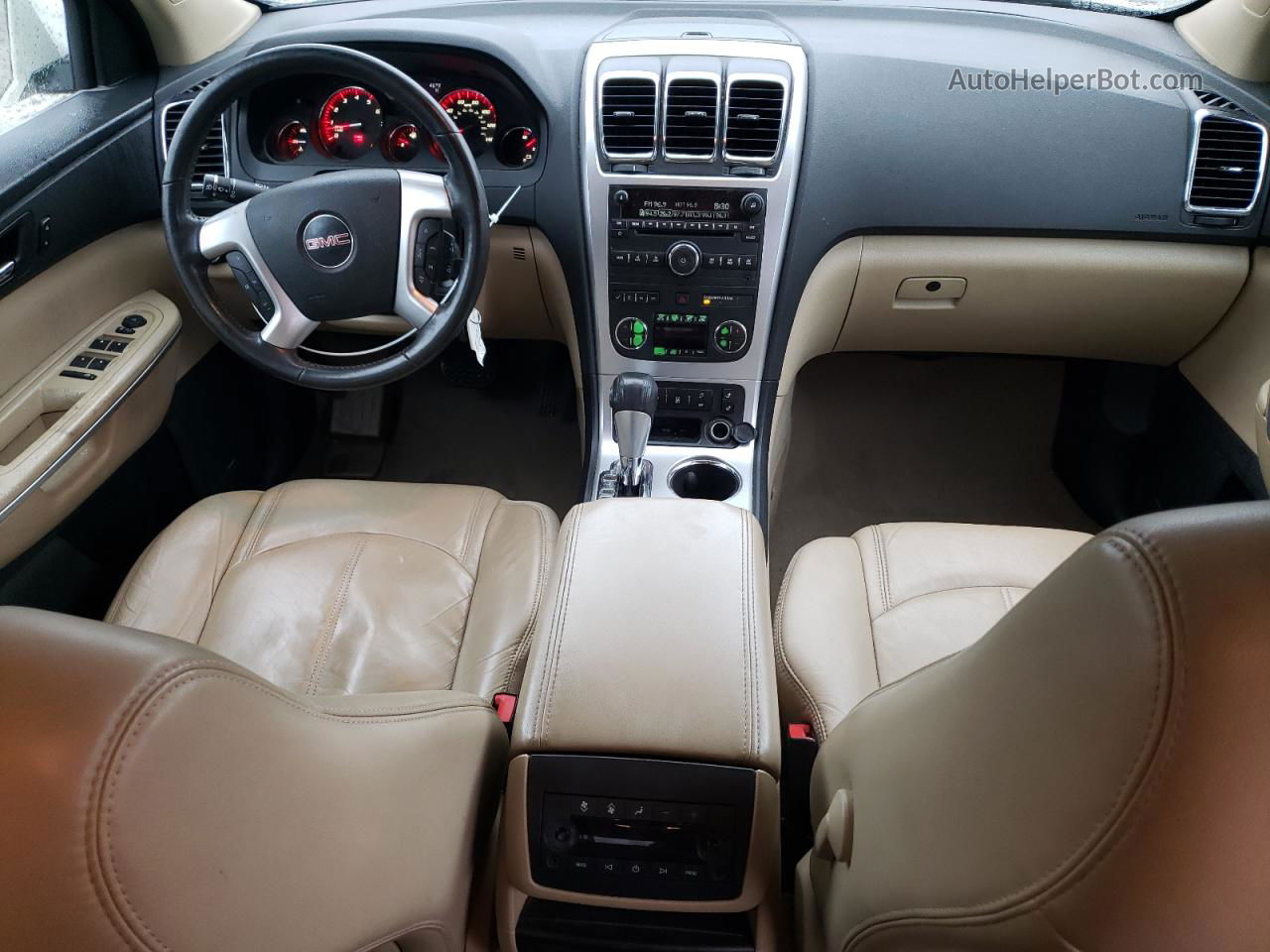 2012 Gmc Acadia Slt-1 White vin: 1GKKVRED6CJ352156