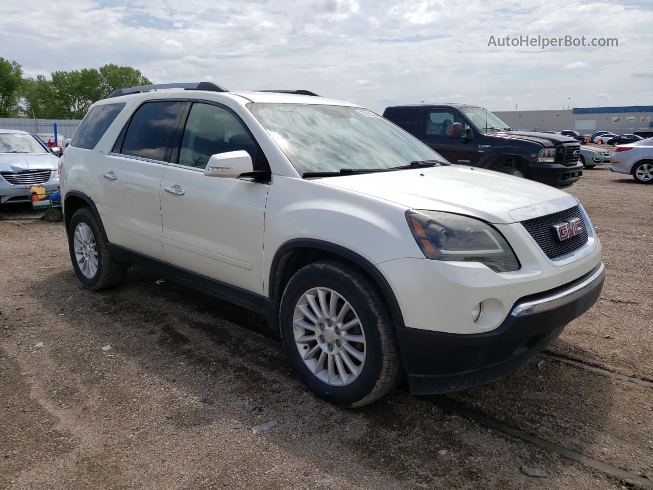 2012 Gmc Acadia Slt-1 Белый vin: 1GKKVRED6CJ358295