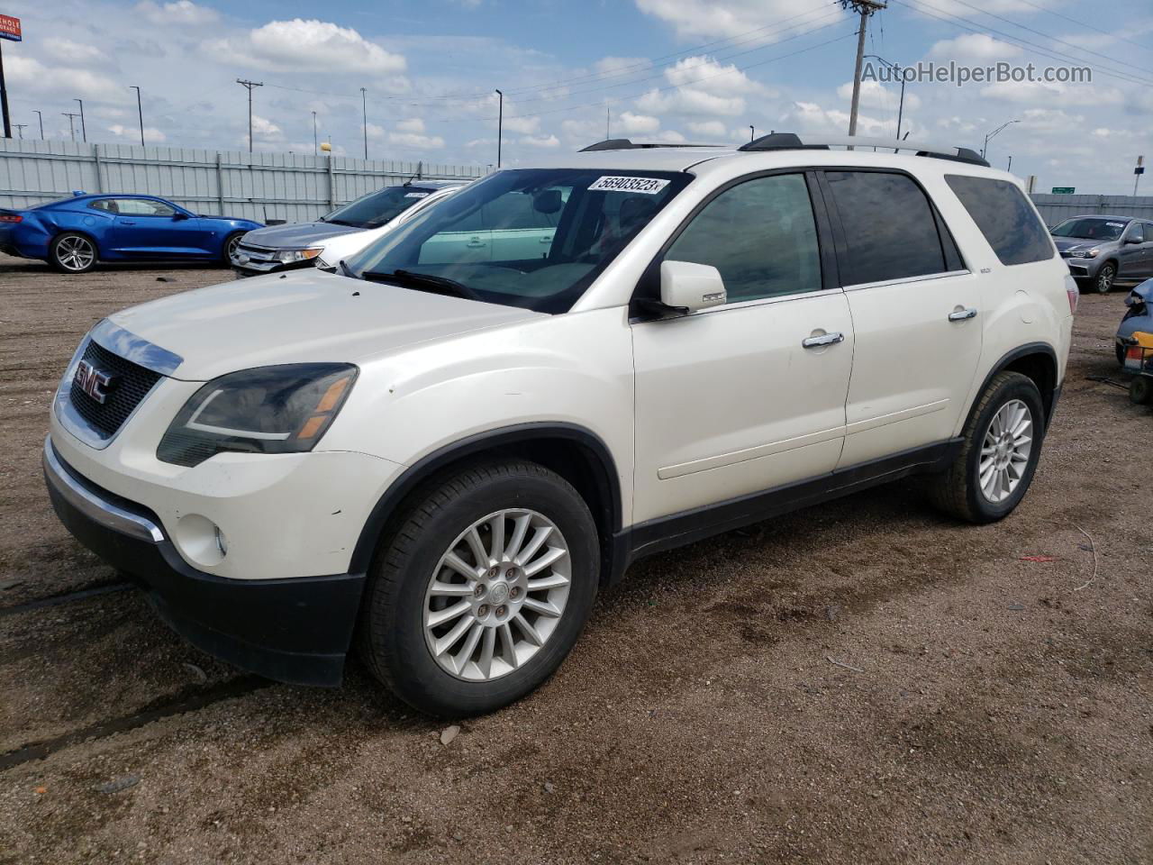 2012 Gmc Acadia Slt-1 Белый vin: 1GKKVRED6CJ358295