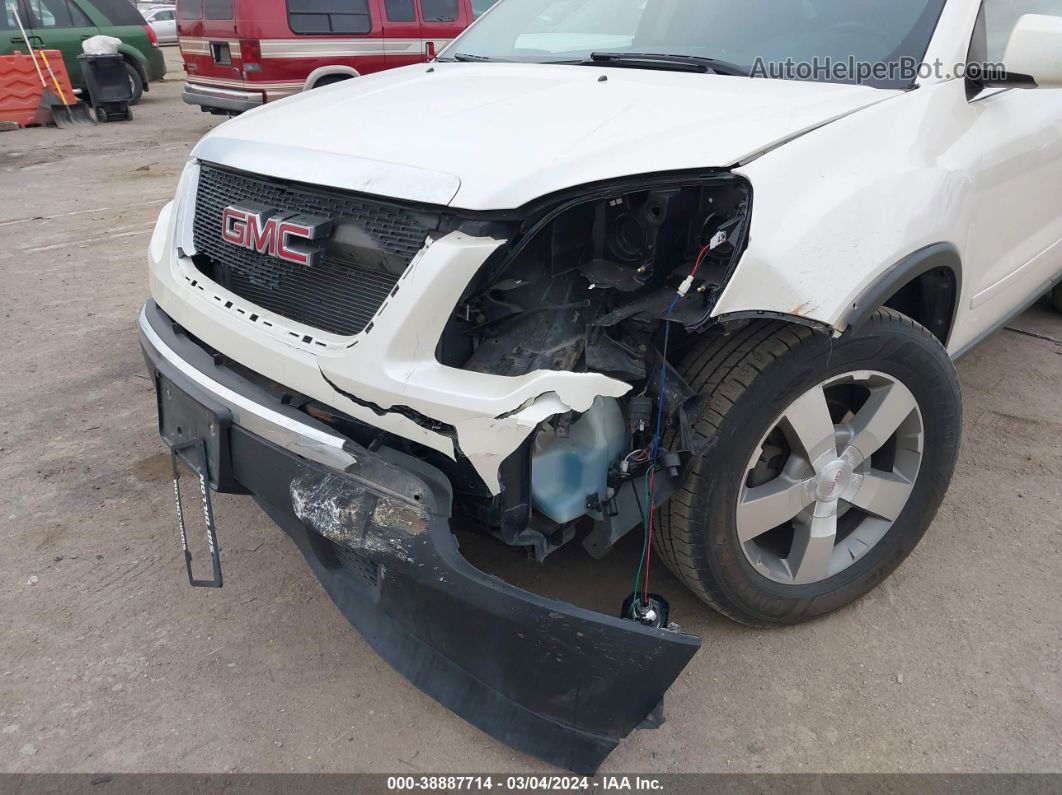 2012 Gmc Acadia Slt-1 White vin: 1GKKVRED7CJ100187