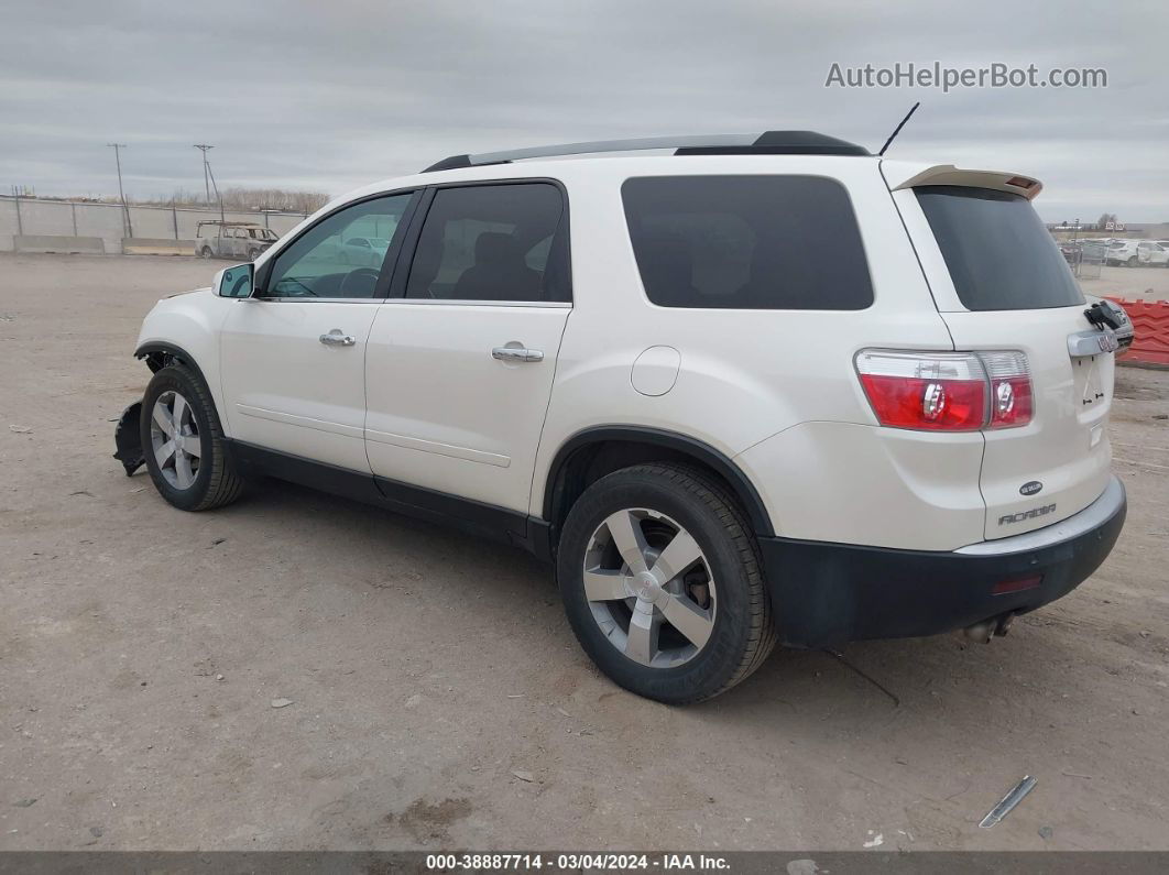 2012 Gmc Acadia Slt-1 White vin: 1GKKVRED7CJ100187