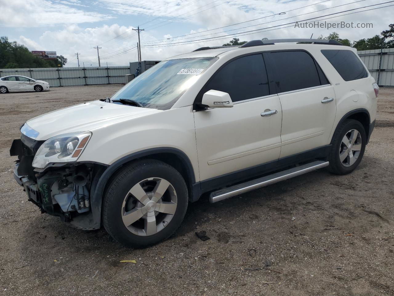 2012 Gmc Acadia Slt-1 White vin: 1GKKVRED7CJ101520