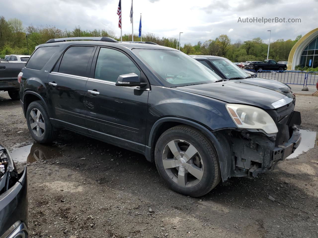 2012 Gmc Acadia Slt-1 Black vin: 1GKKVRED7CJ108161