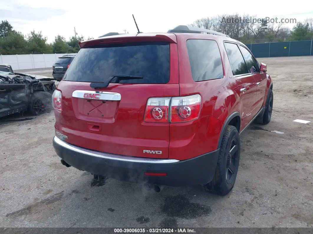 2012 Gmc Acadia Slt-1 Maroon vin: 1GKKVRED7CJ160289