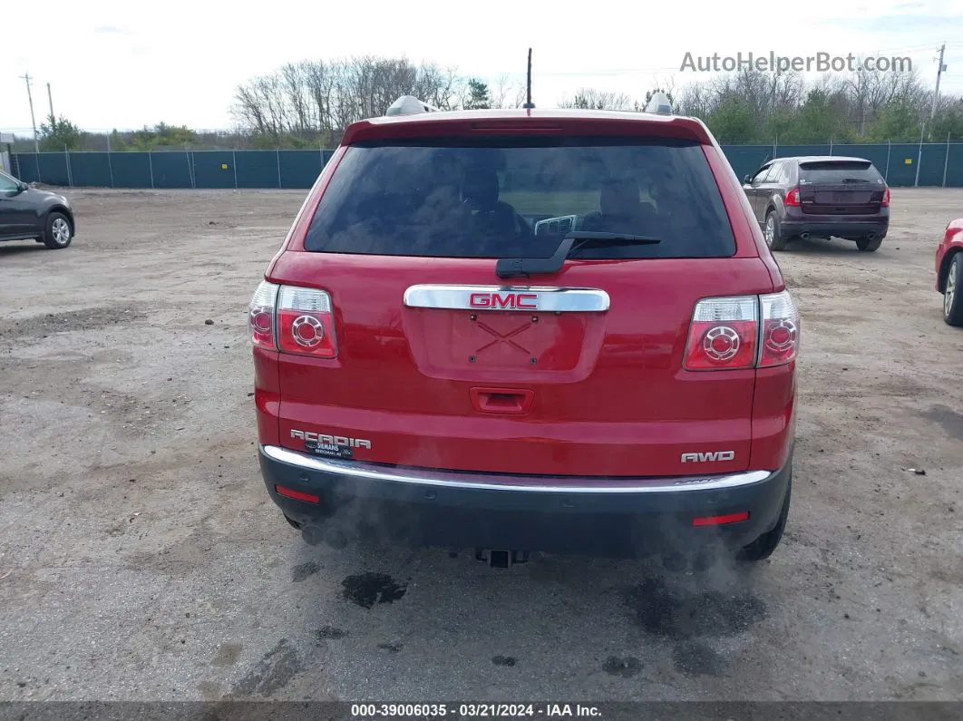 2012 Gmc Acadia Slt-1 Maroon vin: 1GKKVRED7CJ160289