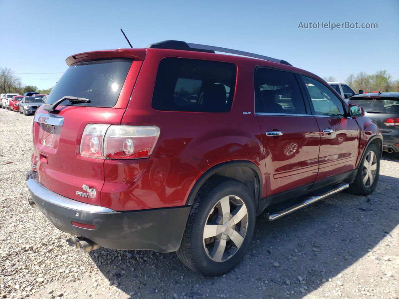 2012 Gmc Acadia Slt-1 Red vin: 1GKKVRED7CJ364882