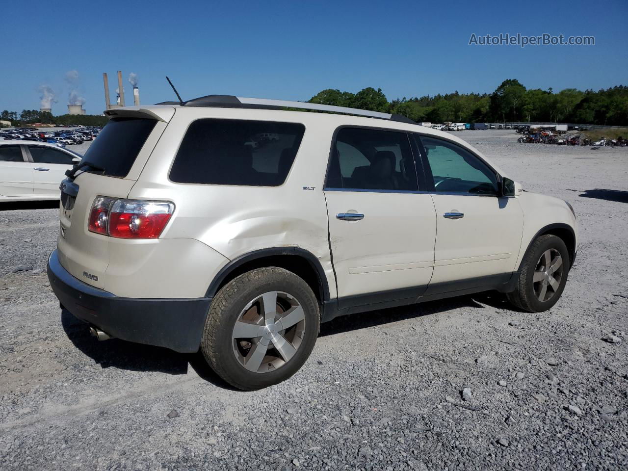 2012 Gmc Acadia Slt-1 White vin: 1GKKVRED7CJ376479