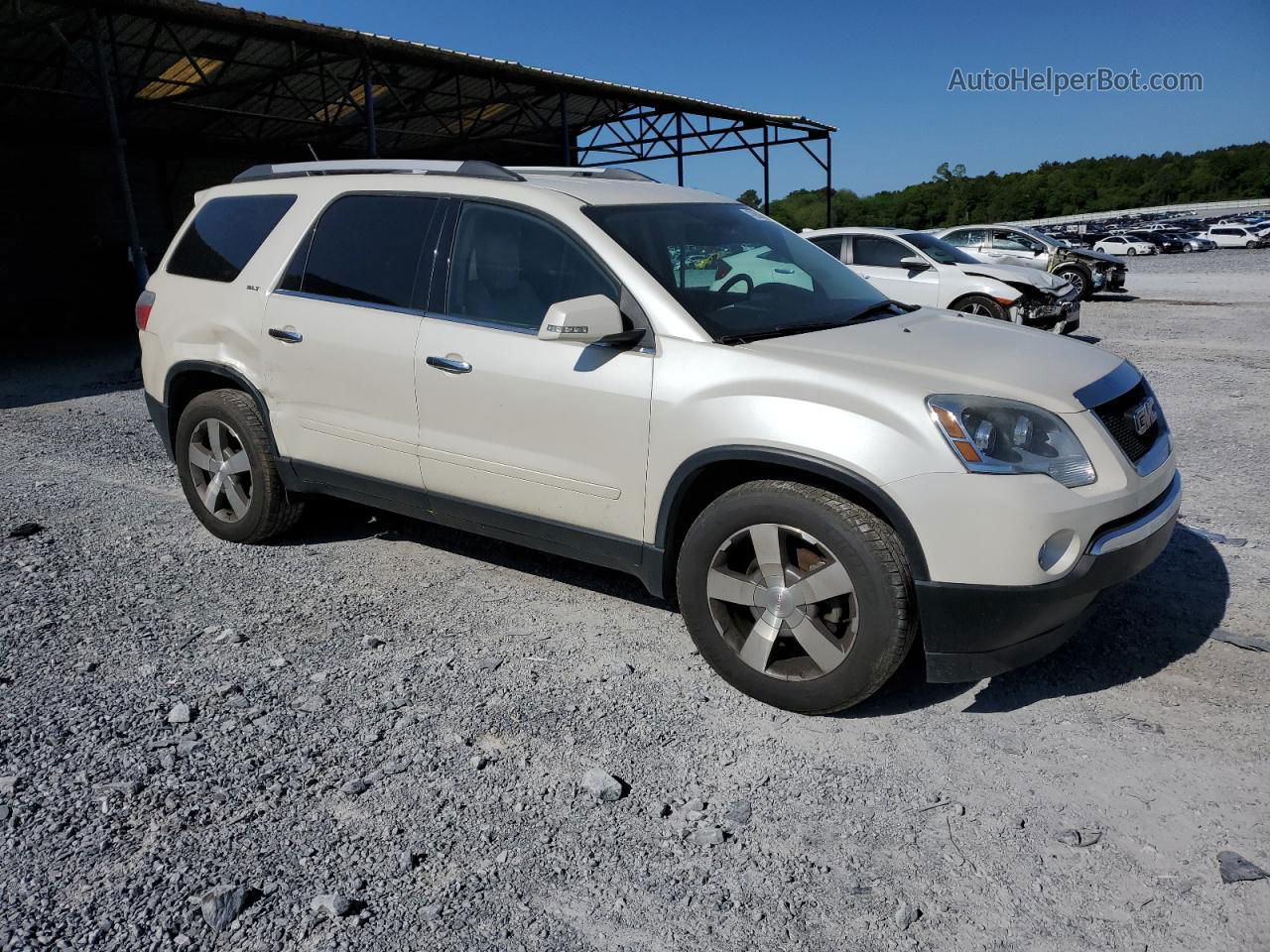 2012 Gmc Acadia Slt-1 White vin: 1GKKVRED7CJ376479