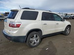 2012 Gmc Acadia Slt-1 White vin: 1GKKVRED9CJ104256