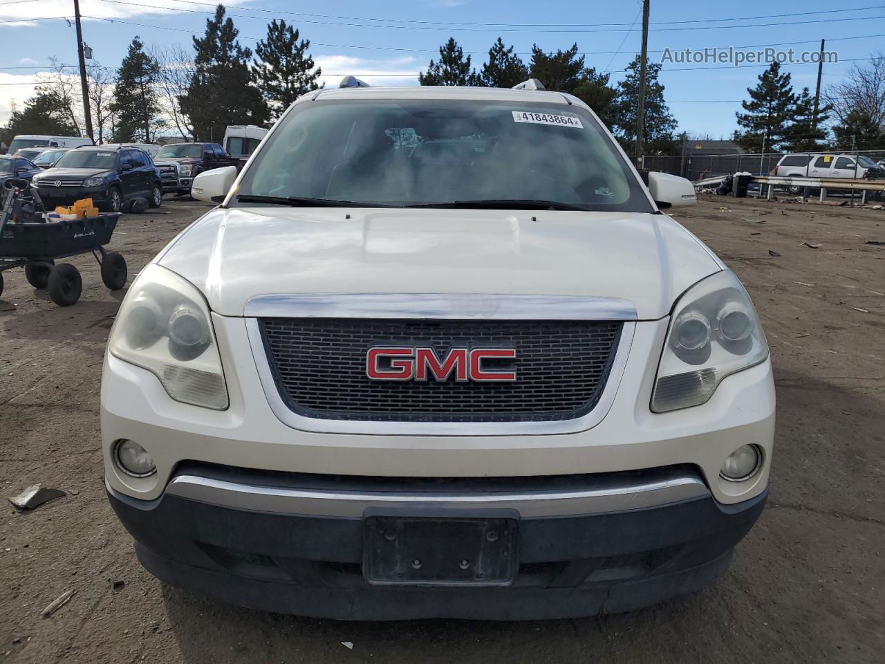 2012 Gmc Acadia Slt-1 White vin: 1GKKVRED9CJ104256