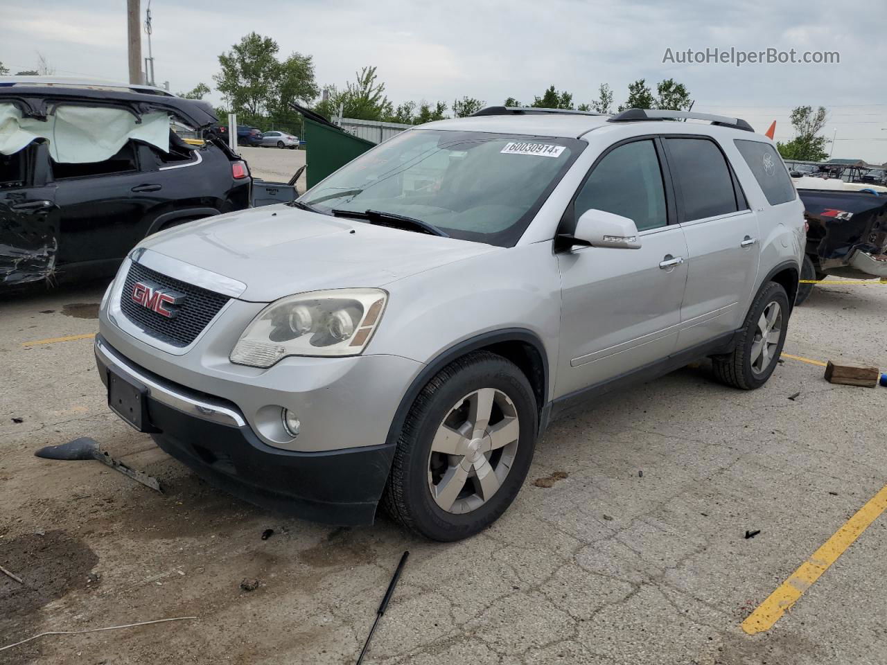 2012 Gmc Acadia Slt-1 Silver vin: 1GKKVRED9CJ230634