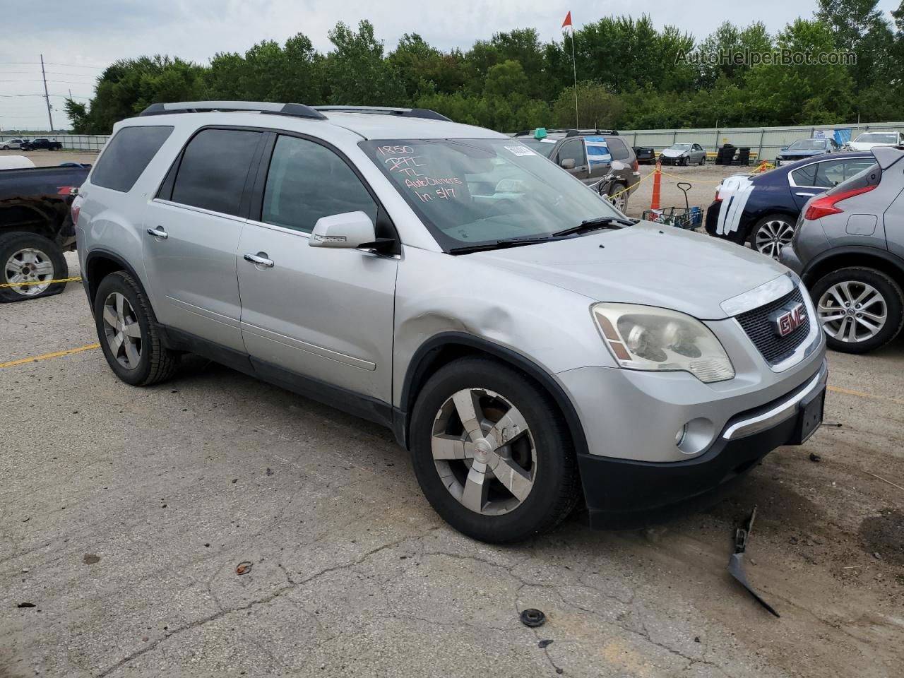 2012 Gmc Acadia Slt-1 Silver vin: 1GKKVRED9CJ230634