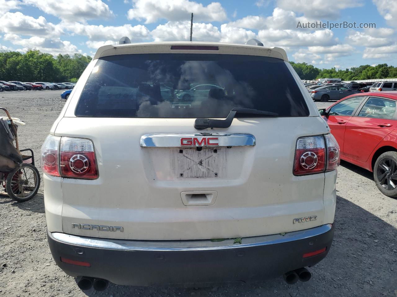 2012 Gmc Acadia Slt-1 White vin: 1GKKVRED9CJ258028