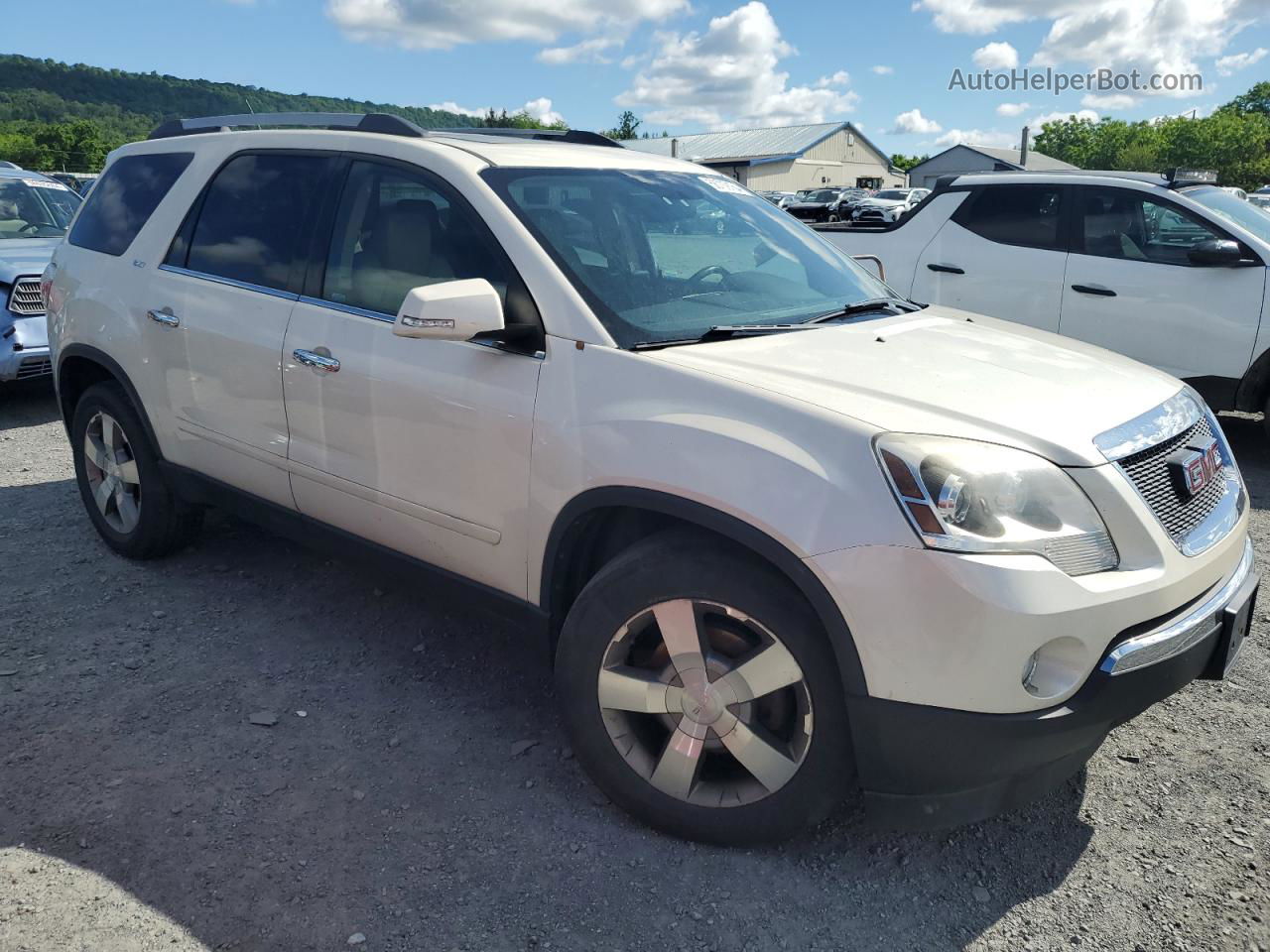 2012 Gmc Acadia Slt-1 White vin: 1GKKVRED9CJ258028