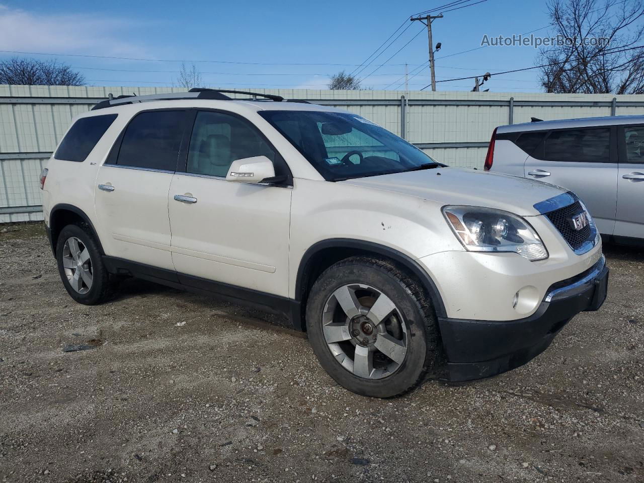 2012 Gmc Acadia Slt-1 White vin: 1GKKVRED9CJ316753