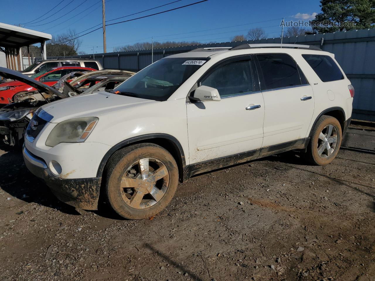 2012 Gmc Acadia Slt-1 Белый vin: 1GKKVRED9CJ338137