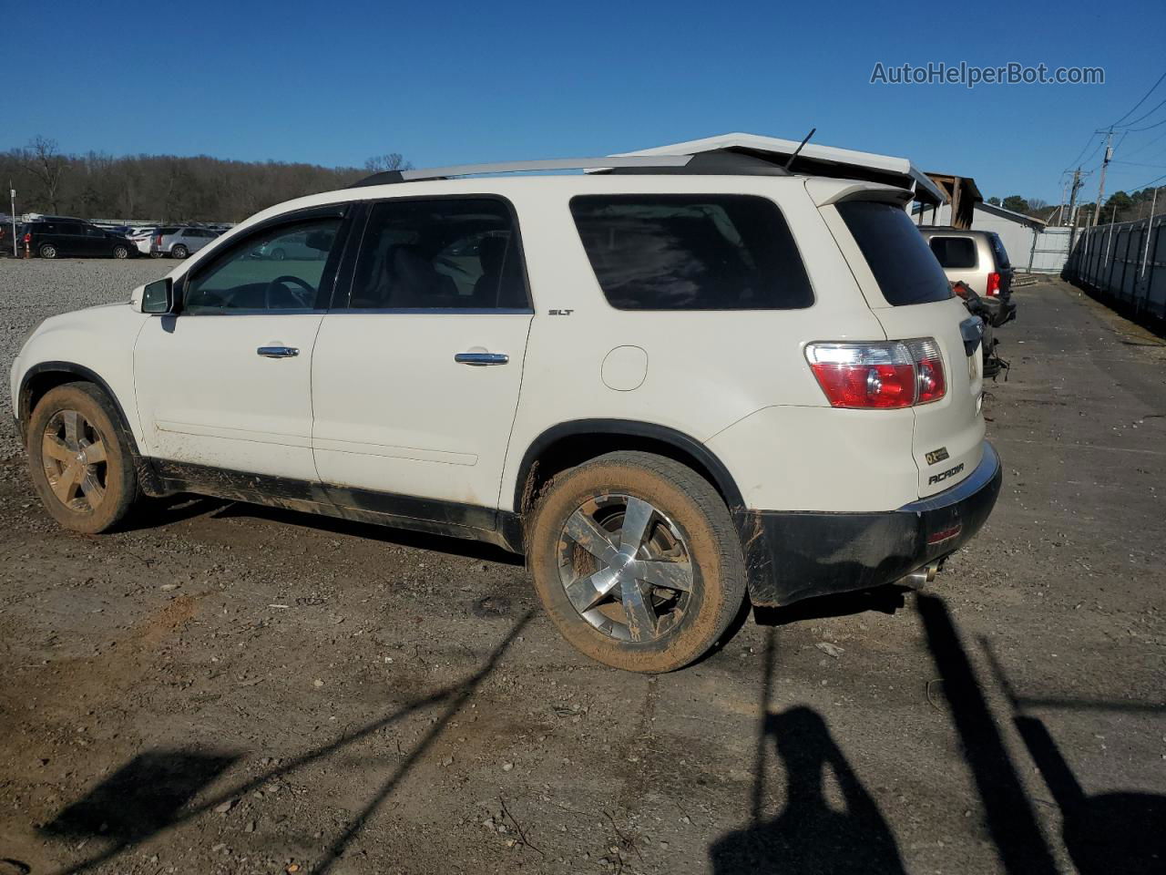 2012 Gmc Acadia Slt-1 White vin: 1GKKVRED9CJ338137