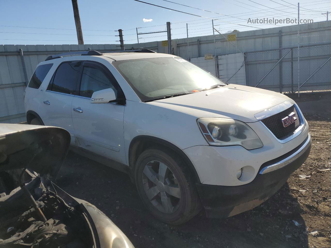 2012 Gmc Acadia Slt-1 White vin: 1GKKVRED9CJ338137