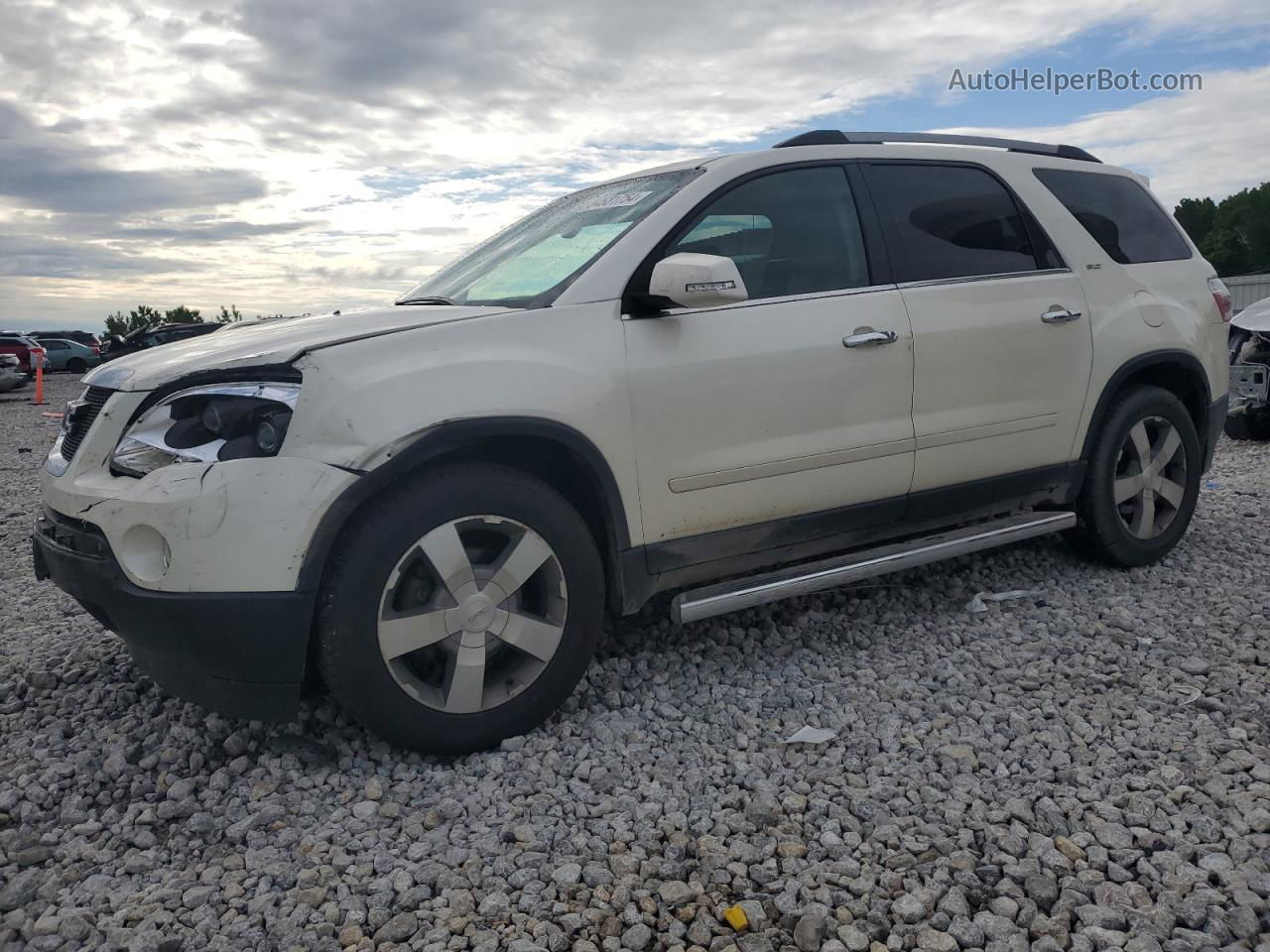 2012 Gmc Acadia Slt-1 White vin: 1GKKVRED9CJ399682