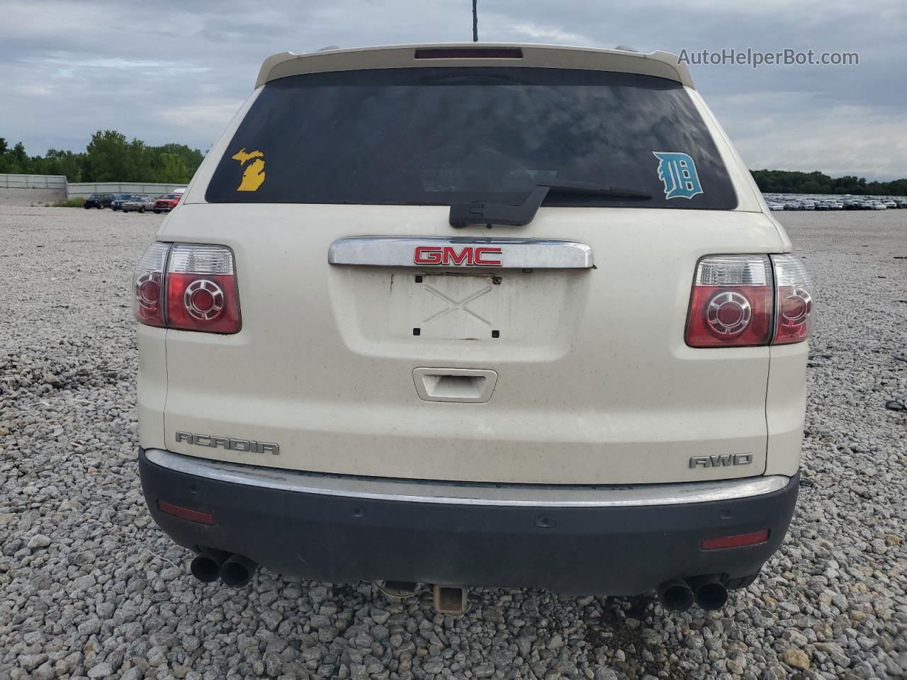 2012 Gmc Acadia Slt-1 White vin: 1GKKVRED9CJ399682