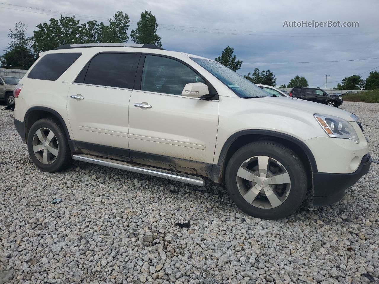 2012 Gmc Acadia Slt-1 White vin: 1GKKVRED9CJ399682