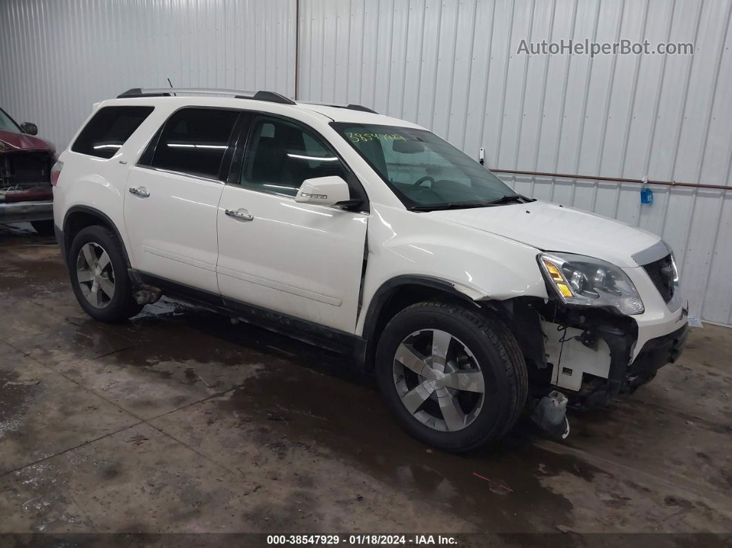 2012 Gmc Acadia Slt-1 White vin: 1GKKVREDXCJ162134