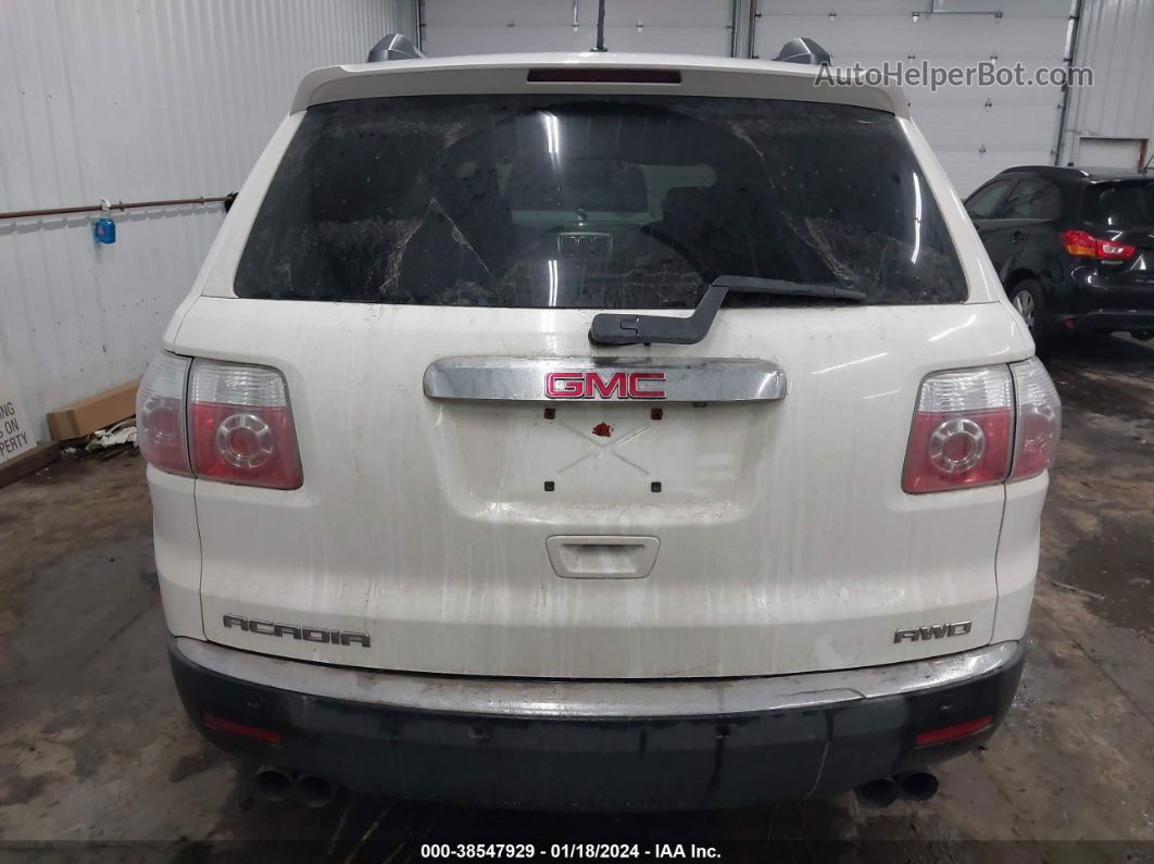 2012 Gmc Acadia Slt-1 White vin: 1GKKVREDXCJ162134